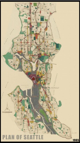 Plan of the City of Seattle, c1965