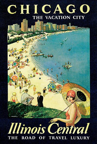 Chicago: The Vacation City (Illinois Central Railroad), c1925