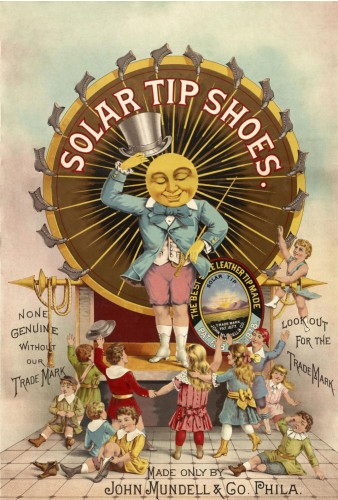 John Mundell & Co's Solar Tip Shoes, c1889