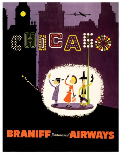 Chicago by Braniff International Airways, c1950