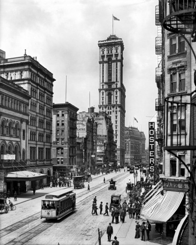 Broadway and Times Building, c1903