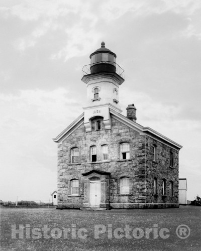 Long Island, New York, Old Field Point Lighthouse, Old Field, c1890