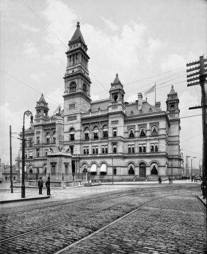 Battle Monument Square and the Old Post Office, c1903