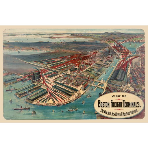 View of Boston Freight Terminals