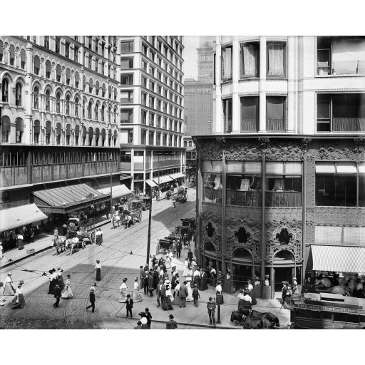 The Intersection of Madison & State Streets, c1904