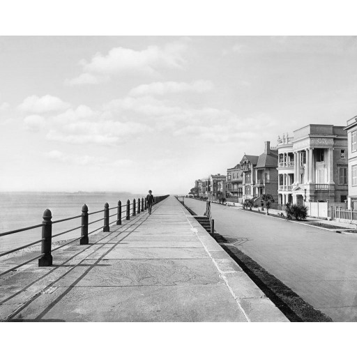 Promenade Along the Battery, c1900