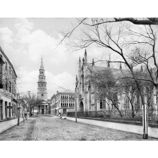 Looking Down Church Street to St. Philip’s, c1915