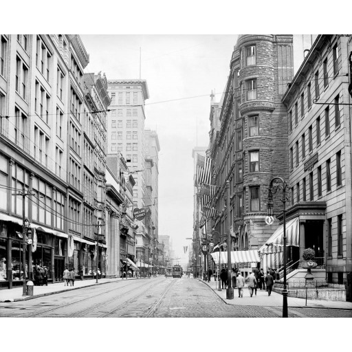 Fourth Street, east from Race Street, c1904