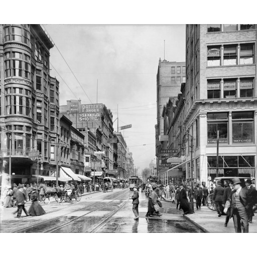 Traffic at Fifth & Race Streets, c1904