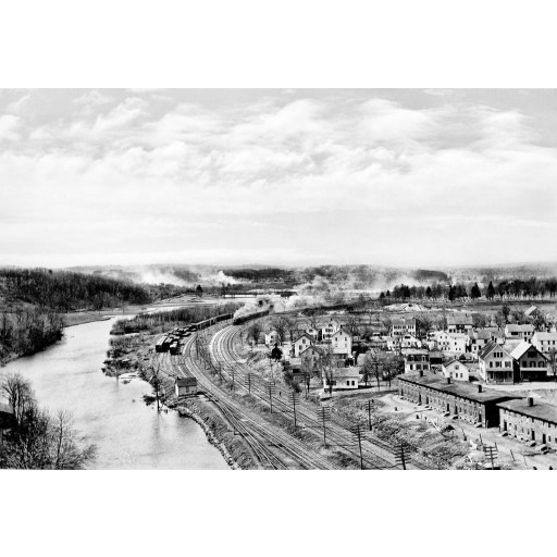 The Tracks Along the River, Willimantic, c1905
