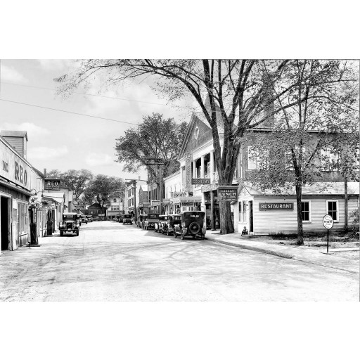 Looking Down Railroad Street, Canaan, c1910