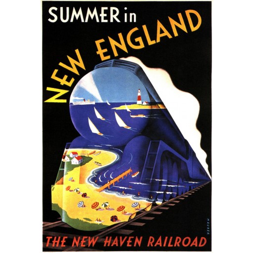 Summer in New England, The New Haven Railroad, c1935