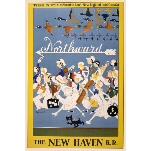 Northward Travel by Train to New England & Canada, The New Haven Railroad, c1925