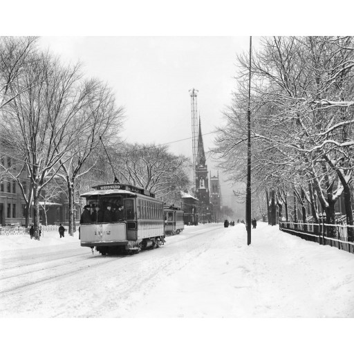Woodward Avenue in Winter, c1904