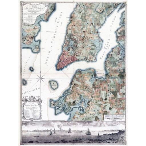 The Ratzer Map of the City of New York, c1776