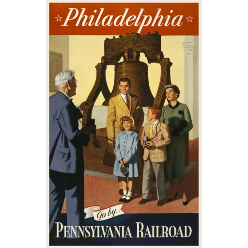 Pennsylvania Railroad Liberty Bell Poster, c1955