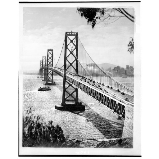 The Bay Bridge from Yerba Buena Island, c1936