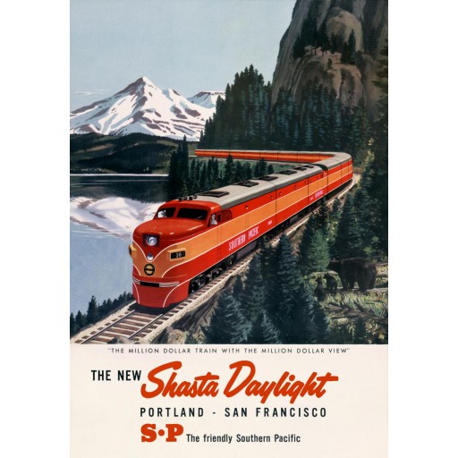 The Shasta Daylight: Portland to San Francisco, c1950