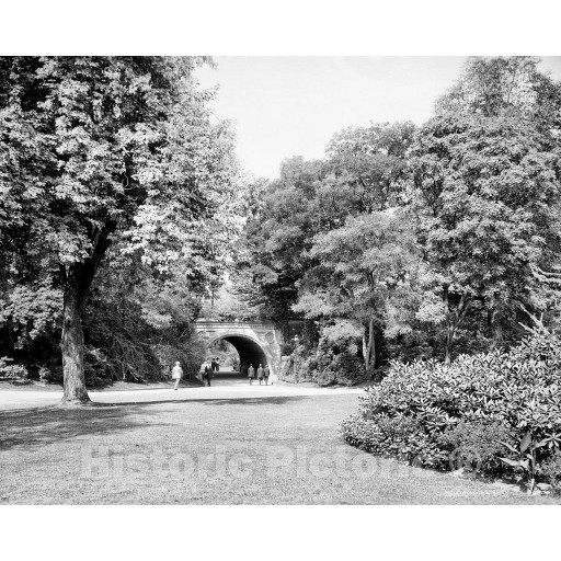 Brooklyn, New York, Walking in Prospect Park, c1915