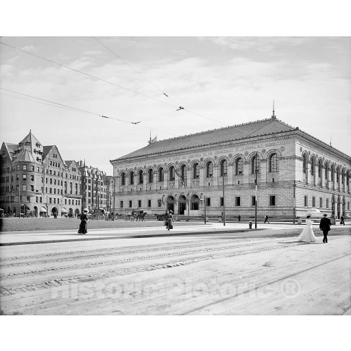 Boston, Massachusetts, The Public Library in Copley Square, c1906