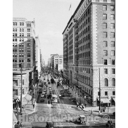 Los Angeles, California, Seventh Street, c1928