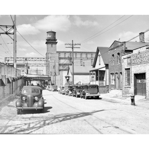 Milwaukee, Wisconsin, The Third Ward near Van Buren Street, c1936