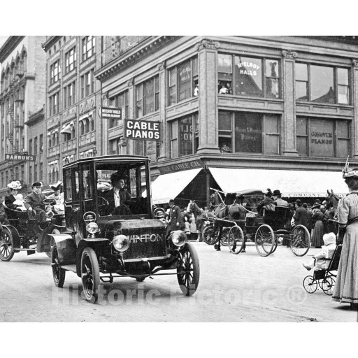 Minneapolis, Minnesota, Traffic on Nicollet Avenue, c1905