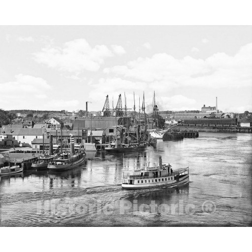 New Hampshire, The coal wharves in Portsmouth, New Hampshire, c1907
