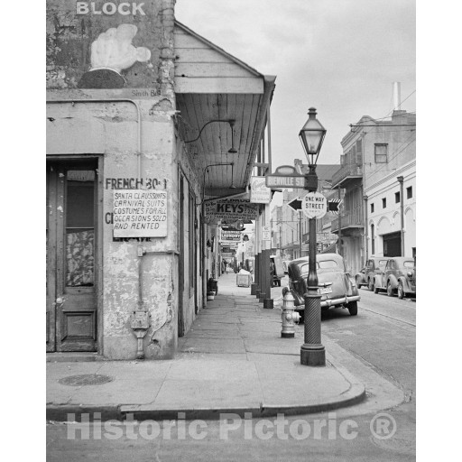 New Orleans, Louisiana, Bienville and Bourbon Streets, c1941