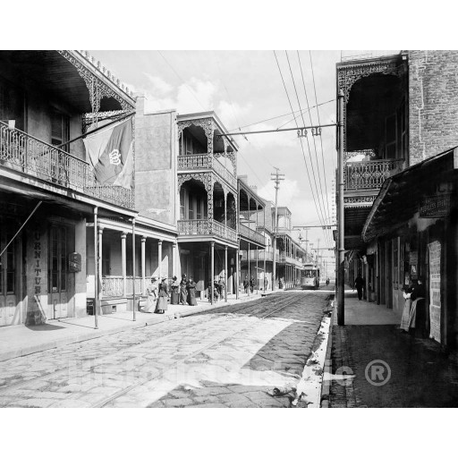 New Orleans, Louisiana, Along Royal Street, c1895