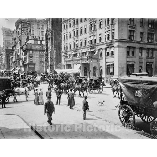 New York City, New York, Belmont Coach on Fifth Avenue, c1905