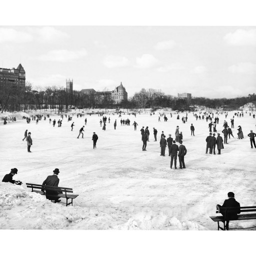New York City, New York, Skating in Central Park, c1904