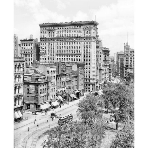 New York City, New York, Along Union Square, c1907