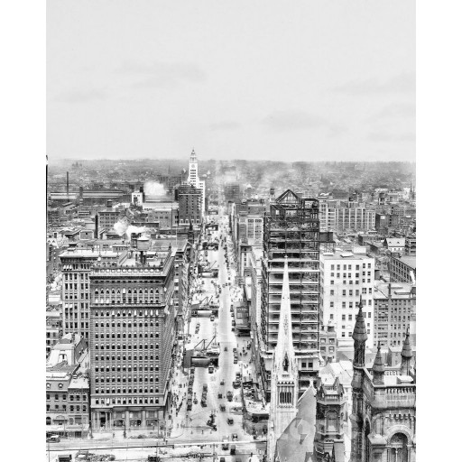 Philadelphia, Pennsylvania, Broad Street from Above, c1925
