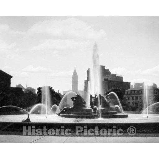 Philadelphia, Pennsylvania, Swann Memorial Fountain, c1928