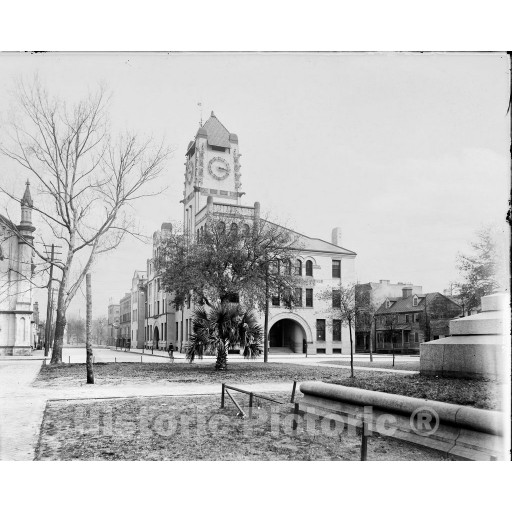 Savannah, Georgia, Old Chatham County Courthouse, c1895