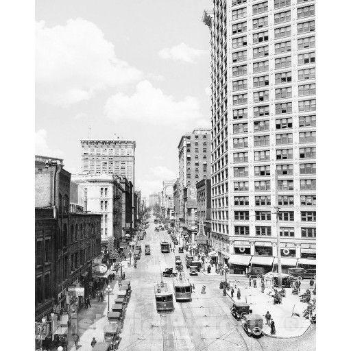 Seattle, Washington, Second Avenue at Yesler Way, c1923