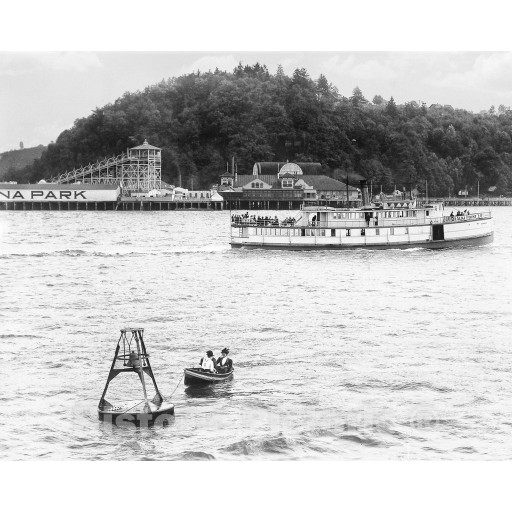 Seattle, Washington, Ferry Boat at Luna Park, c1910