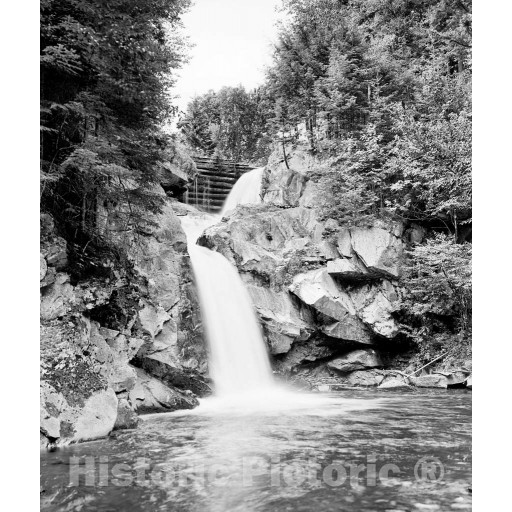 Vermont, A Hidden Waterfall, Rutland, c1907