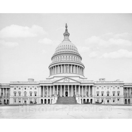Washington, DC, The US Capitol Building, c1907