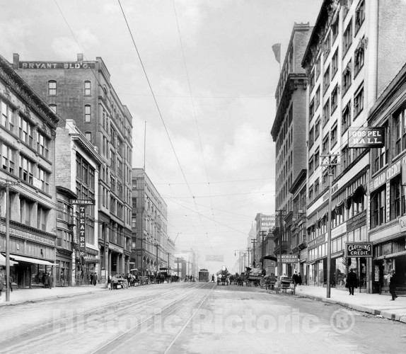 Kansas City, Missouri, Looking Down Grand Avenue, c1905