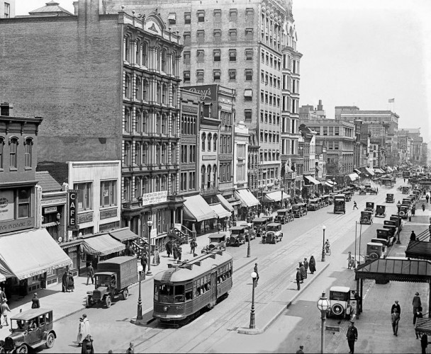 F Street from 14th, c1924