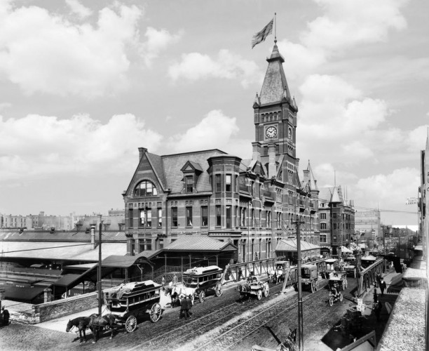 Chicago and North Western Railway Station, c1890