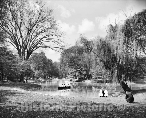 Brooklyn, New York, On the Lake in Prospect Park, c1910