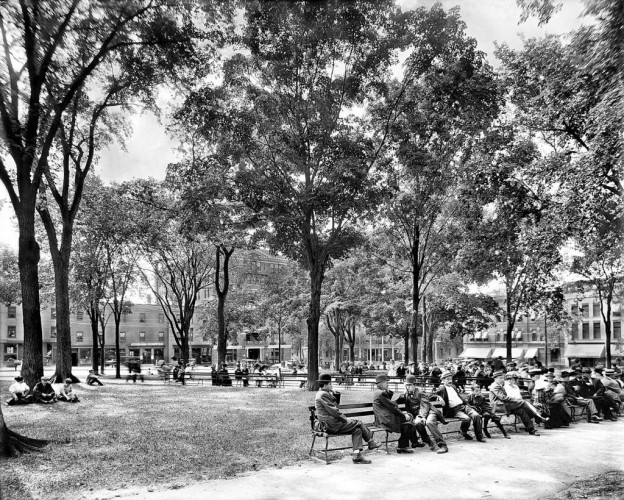 An Afternoon in City Hall Park, Burlington, c1910