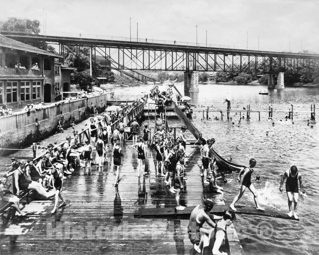Milwaukee, Wisconsin, Bathing at Gordon Park, c1921