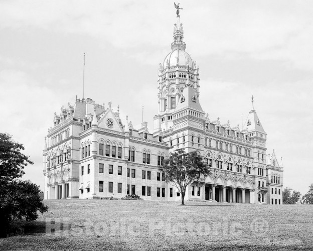 Connecticut, The State House in Hartford, Connecticut, c1906
