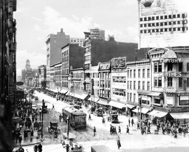 Rochester, New York, East Main Street, c1930