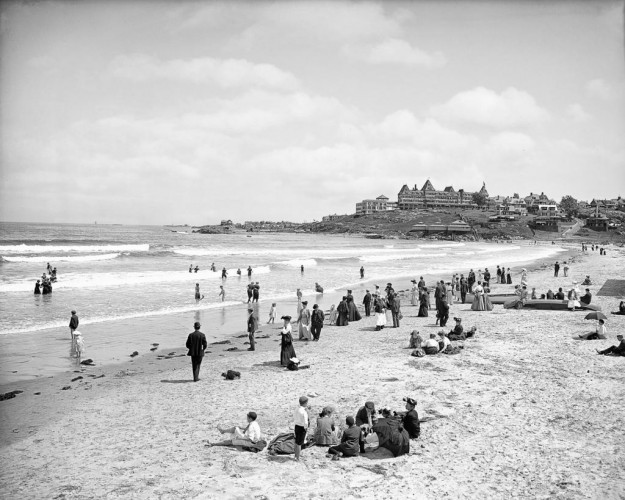 The Shoreline at Nantasket Beach, c1905