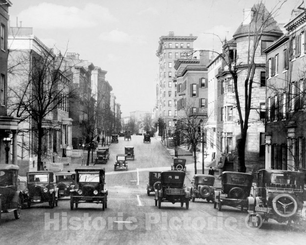 Baltimore, Maryland, Cathedral Street, c1925